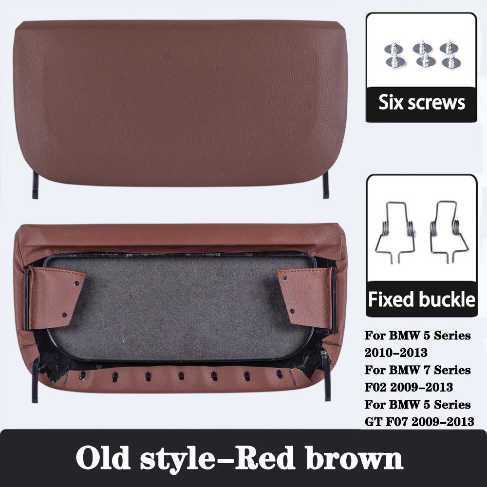 Car Seat Back Board for BMW F10 F07 F02 5 Series Rear Backrest Panel Part Leather Cover Leather Cover Storage Pocket