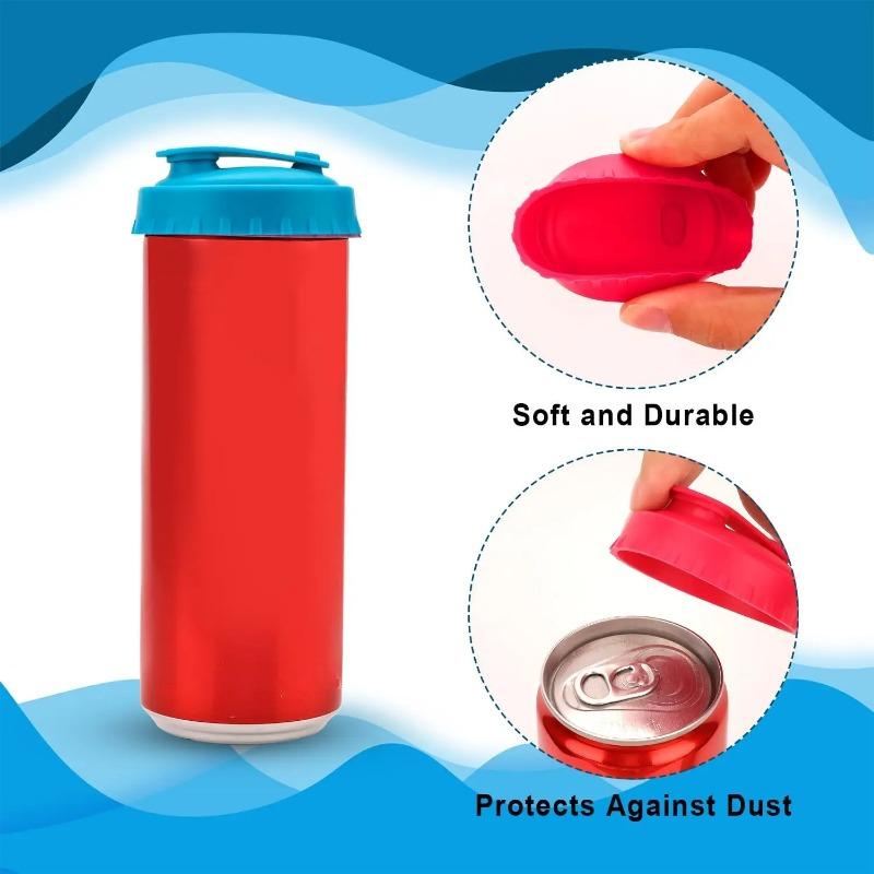 Coperchio per lattina di soda in silicone Tappo per lattina riutilizzabile per bibite gassate Bevande di succo di coca cola Adatto a lattine standard Lattina di coca cola protettiva