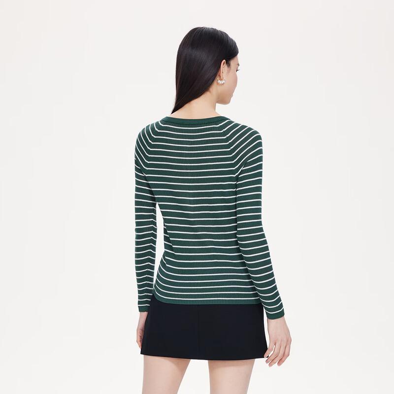 Top de Punto Rayado Retro para Mujer FivePlus