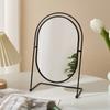 Iron Frame Vanity Mirror 360° Rotatable Desktop Cosmetic Mirror  Student Dormitory