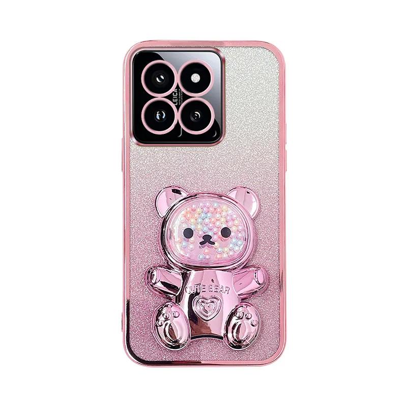Candy Bear Stand Glitter Phone Case For HONOR 200 Samrt 90 Lite X9C X7C X6B X7B X8B X9B 5G X6A X7A X8A X9A X6 X6S X7 X8 X9 Cover