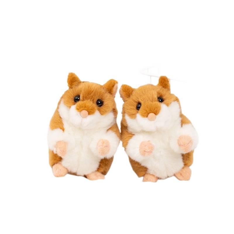 Standing Cute Hamster & Rabbit Plush Toy Backpack Pendant