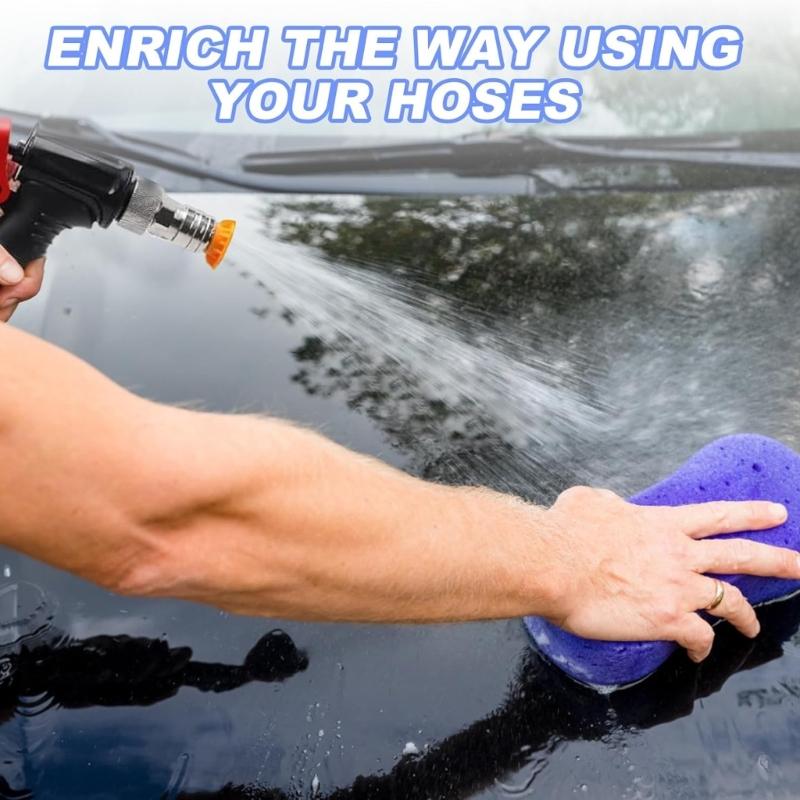 Garden Hose To Pressure Washer Adapter 3/4inch To 1/4inch Quick Connector Power Washer Connector for Car Wash Nozzle