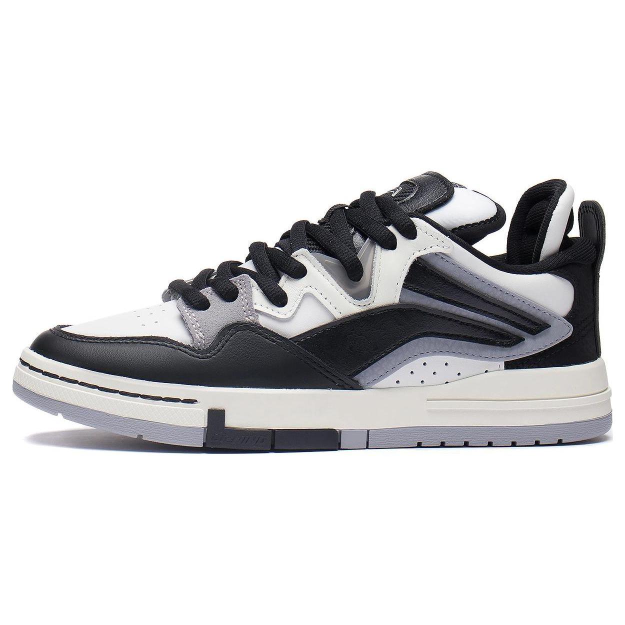 

LiNing Wave Pro Panda Противоскользящие и износостойкие Легкие Низкие Кеды для Скейтборда Женские Черно-белые 36