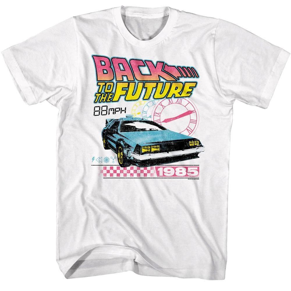 Back to The Future Pastel Clocks Men s T Shirt S