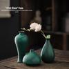 Retro Ceramic Flower Vase Decor - Creative, Simple Design for Living Room or Dining Table