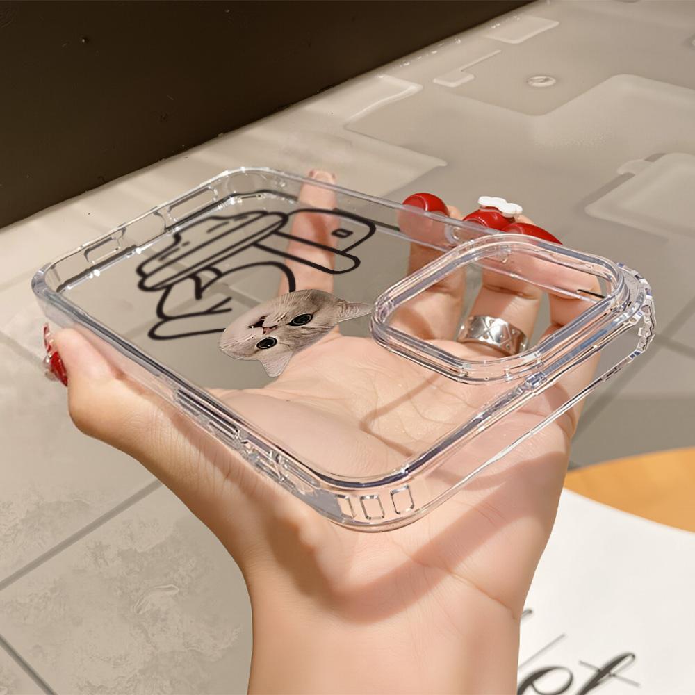 Acrylic Phone Case for iPhone 11 12 13 14 Pro 12 14 16 Pro Max for Samsung A16 A36 A56 S24 FE High-quality Painted Anti-fall Mobile Phone Case
