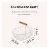 Durable Fruit Bowl Basket Iron Bread Vegetable Holder for Outdoor Party Home