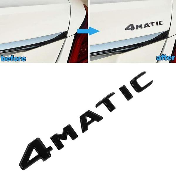 4MATIC Auto Trunk Door Fender Bumper Badge Decal Emblem Adhesive Tape Sticker Replacement