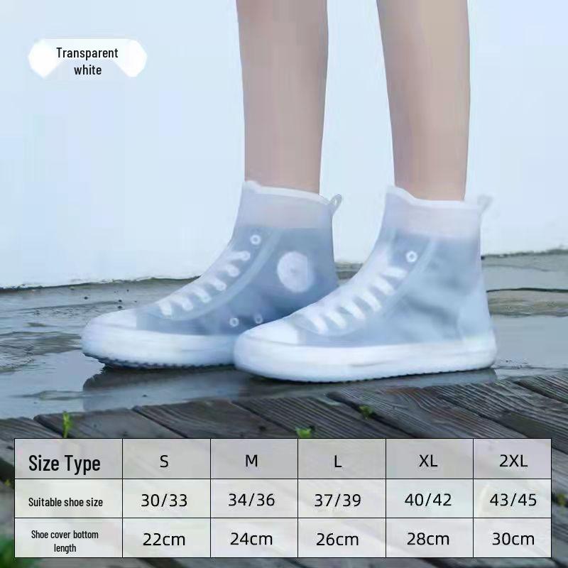 Couvre-chaussures antidérapants imperméables en silicone: Inodore, Durable, Facile à mettre/enlever