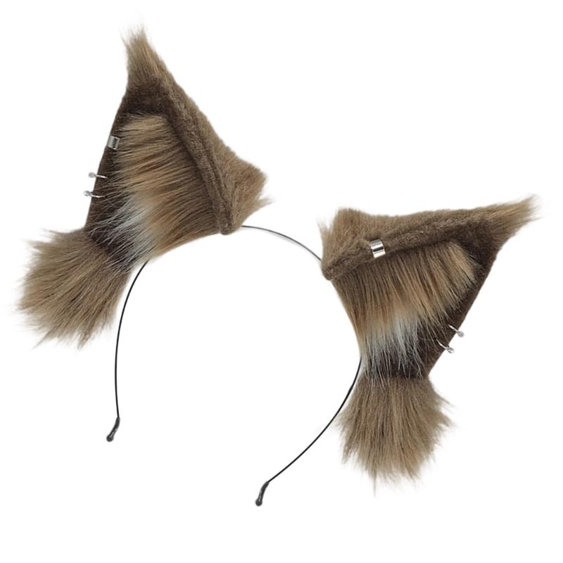 Tier-Ohr-Haarband Dehnbar Elastisch Plüsch Kopfschmuck Für Rollenspiele Täglichen Gebrauch Erwachsene Jugendliche Maskenbälle Kopfbedeckung