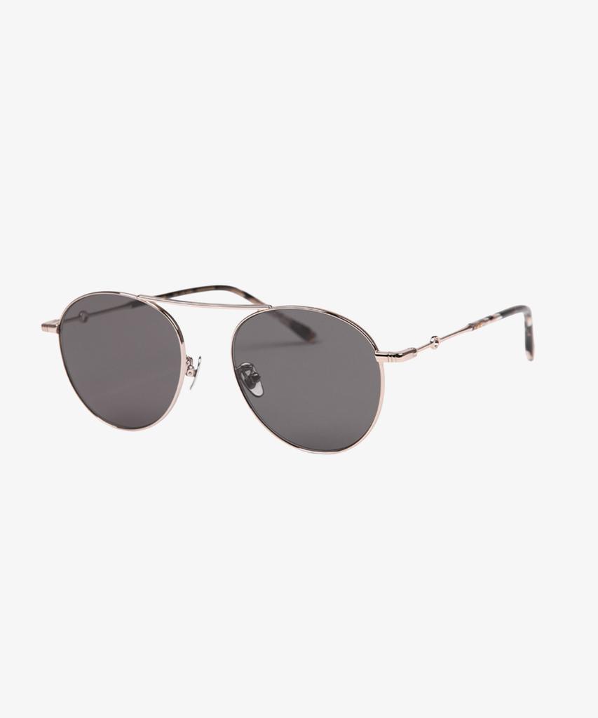 Seupeulingseuteulingseu Vintage Round Shape Sunglasses Page 777 [Silver]