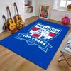 Western Bulldogs Polyester Carpet, Soft Indoor Mat for Office Chair, Living Room, Computer Desk - Decorative Home Office Rug Design