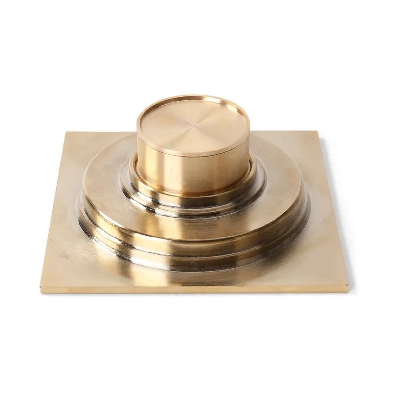 10x10cm Square Brass Floor Drain, Odor Proof Floor Drain Cover, Bathroom Shower Hardware, Bathroom Accessories Shower Drain