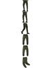 2024 Spring/Summer Men's Fashion Casual Solid Color Cargo Pants 8017 Plus Size