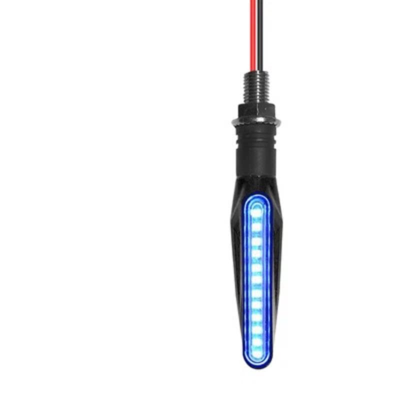 Universal 12V Motorcycle LED Sequential Flowing Turn Signal Light Energy Saving Indicator Blinker for Motorbike Mods