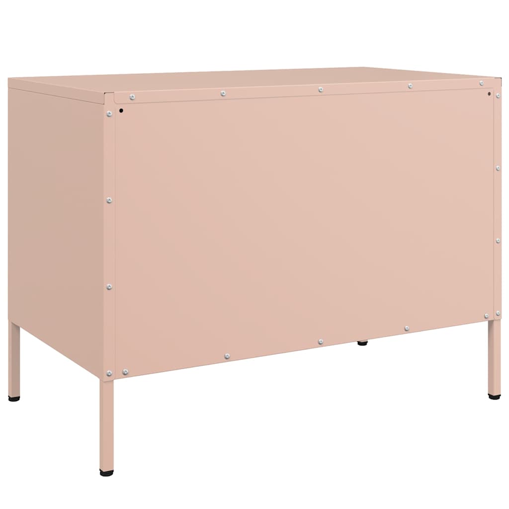 TV Cabinets 2 Pcs Pink 68 X 39 X 50.5 Cm Steel