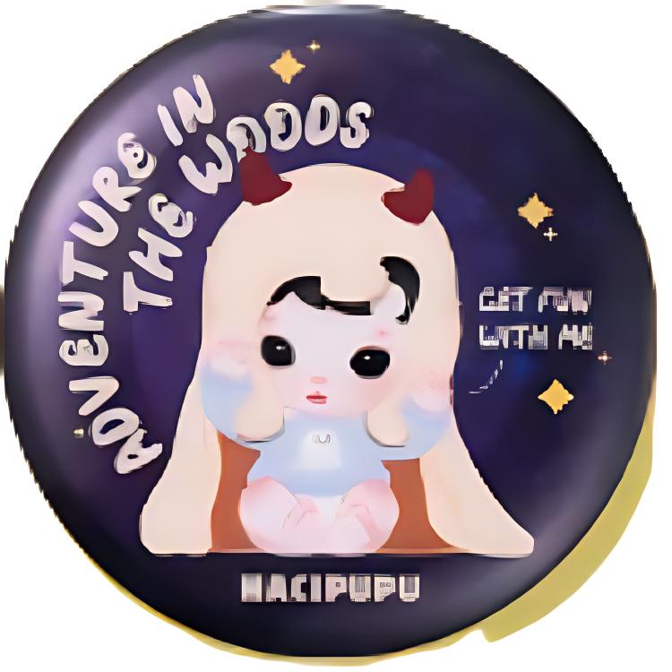 New POP MART Forest Adventure Collection Tinplate Badge Blind Box Products Single Mystery Box/Full Box 12 Pcs PPMT-2405-3000