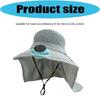 Fashion Solar Fan Cap Light Weight Cooling Fan Hat Large Eave Sunshade Cap For Outdoor Enthusiast Hot Weather Use