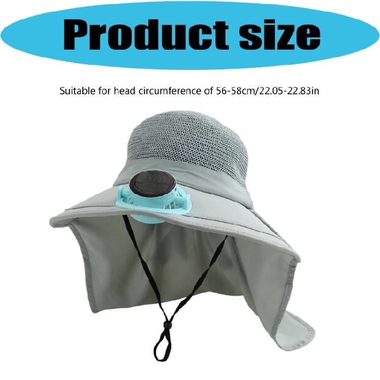 Fashion Solar Fan Cap Light Weight Cooling Fan Hat Large Eave Sunshade Cap For Outdoor Enthusiast Hot Weather Use