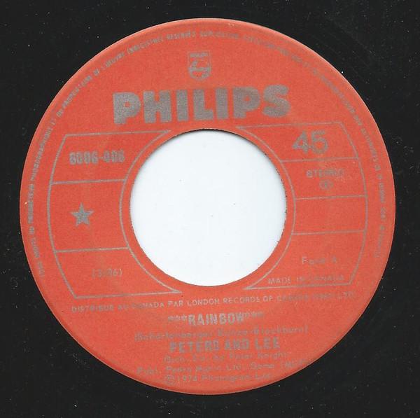 

7inch Record PETERS & LEE - Rainbow 6006406 Philips 1974 Canada Pop Used