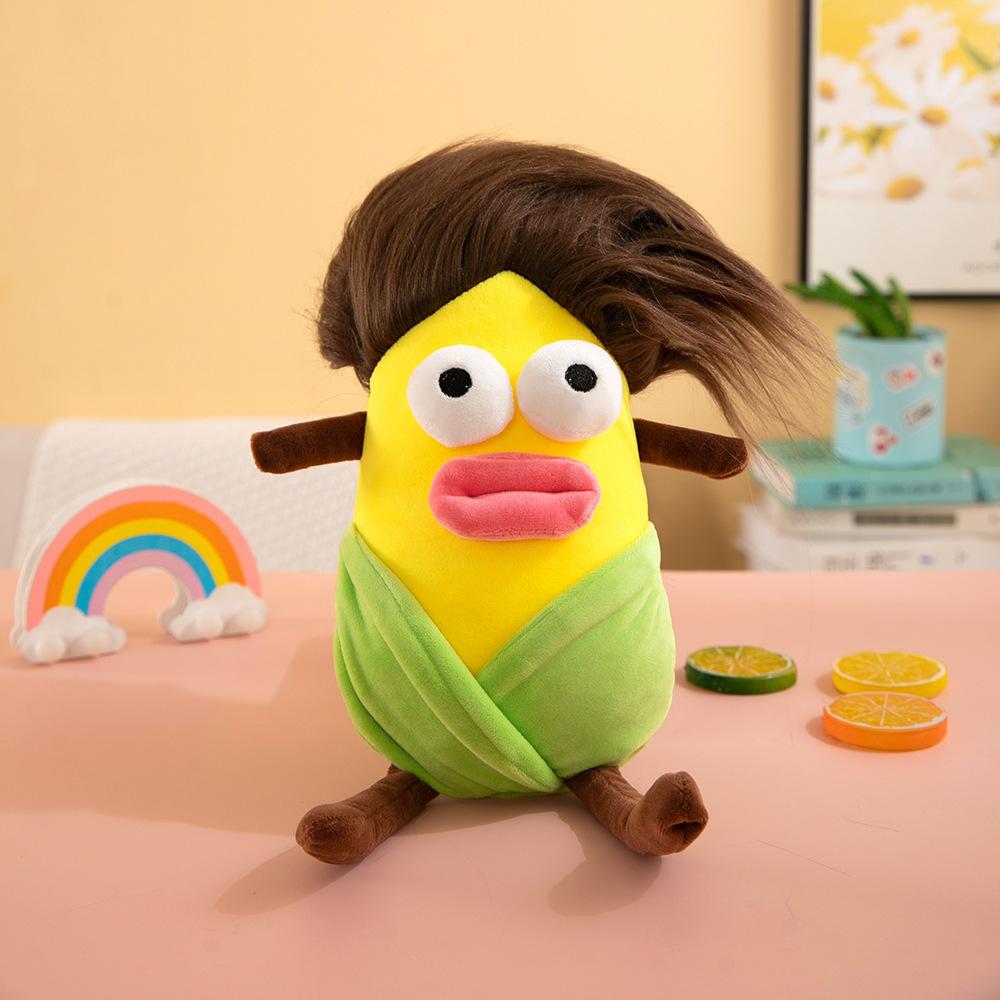 Japanese cute plush toys funny fried vegetables sausage mouth potato Jun boutique doll doll doll 25cm
