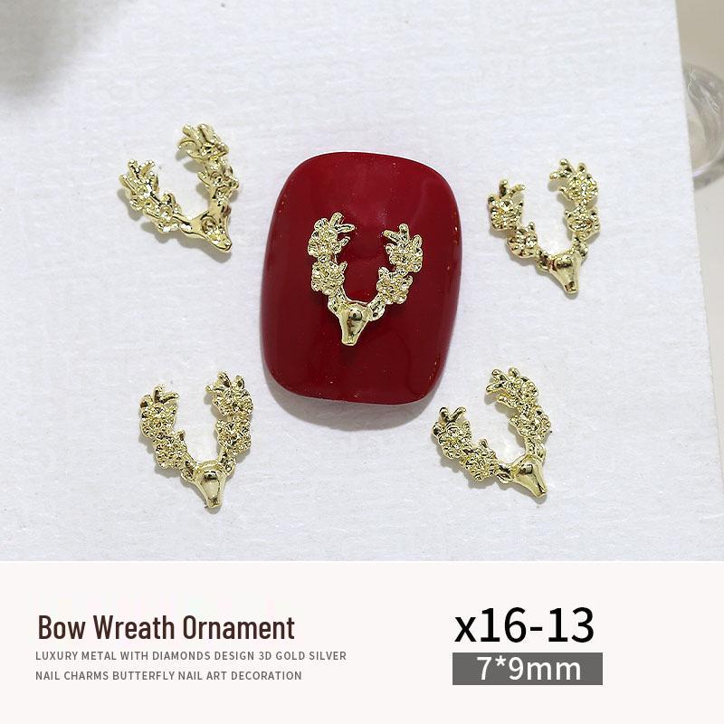 2026 Year of the Horse Rhinestone Pearl Alloy Nail Charms - Little Horse Diamond Press-on Nail Decorations