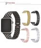 Full Diamond Alloy Watch Strap for Samsung S3, Huawei GT2, Apple Watch 8, and iWatch