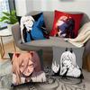 Power Animation Chainsaw Man Pillow Case SquarePillow Bedroom Sofa Leisure Comfort Cushion Car Living Room Home Decoration 40X40