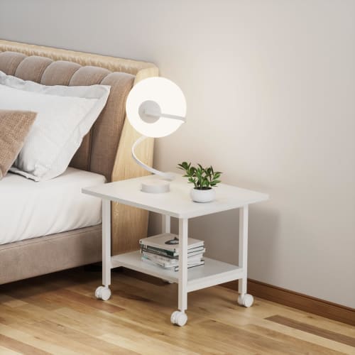 DEWEL Screw-in Casters, m8/m6, with Stoppers, 50mm Diameter, Replacement, Screw-in Type, 360-Degree Rotation, Quiet, Set of 4 (2 without Stoppers, 2 w