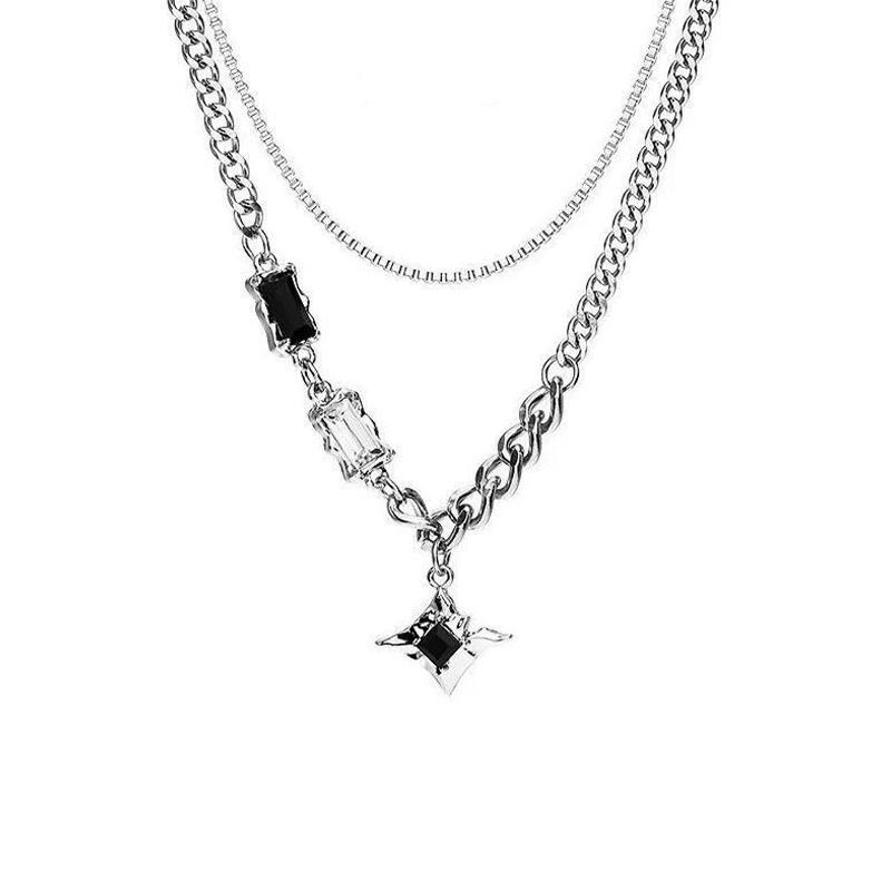 Модный повседневный мужской и женский кулон-ожерелье, трендовое хип-хоп парное ожерелье