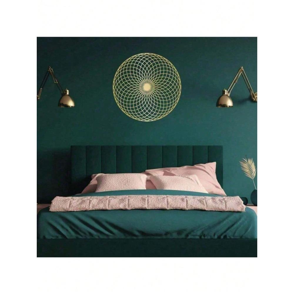Enlightened Mandala Metal Wall Art Sacred Geometry Decor Waterproof Rust-Proof Durable Home Gift For Bedroom Living Room Bathroom Modern Spiritual