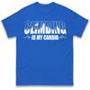 Funny Climbing Is My Cardio Sports Tshirt Unisex Rock Climber Gift Loose Fit Casual Daily Wear Cotton Short Sleeve Shirts