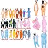 Stylish Animal Flannel Onesie Pajamas For Kids Soft Sleepwear Perfect For Home Lounging