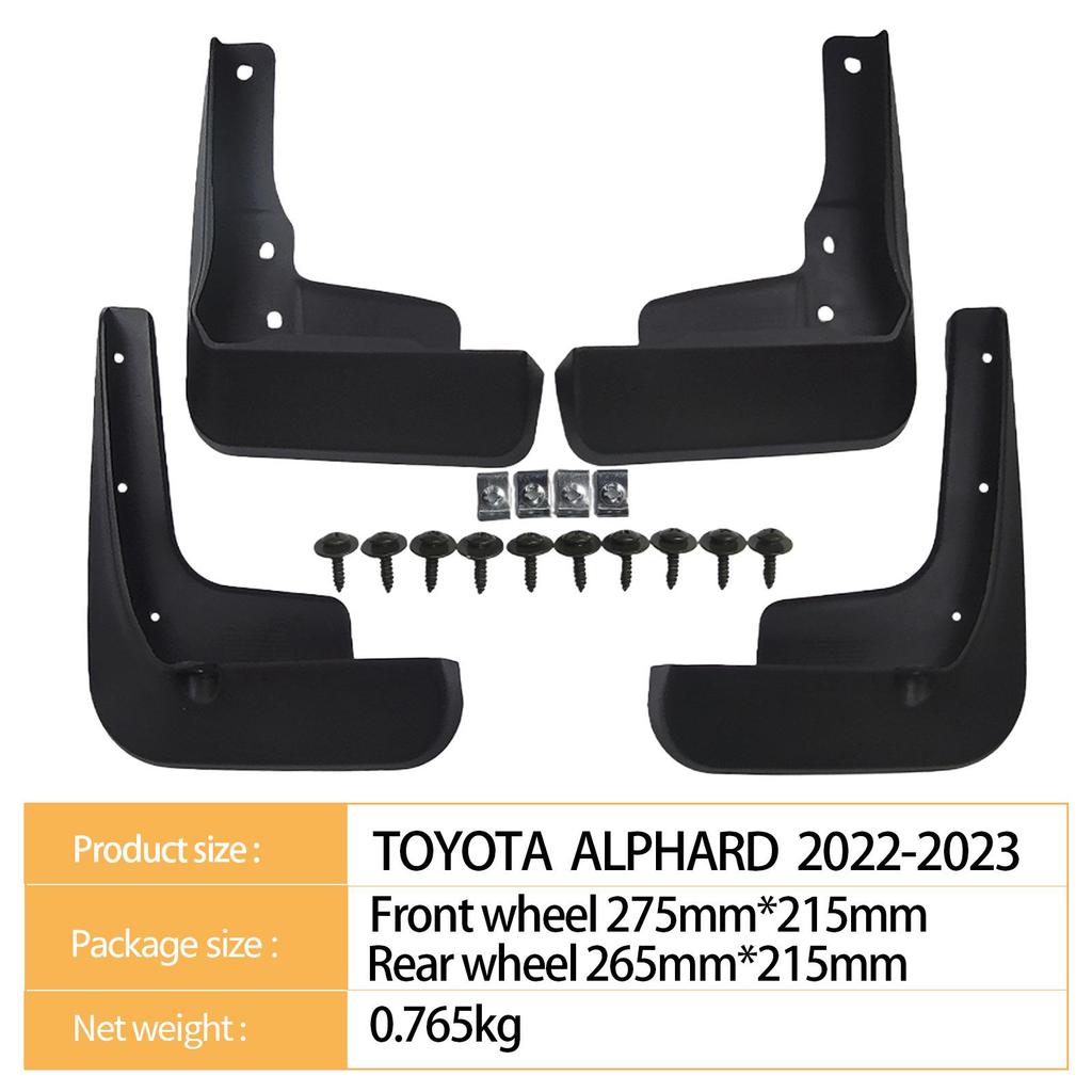 Toyota Alphard 2022-2023 Mud Flaps for Exterior 