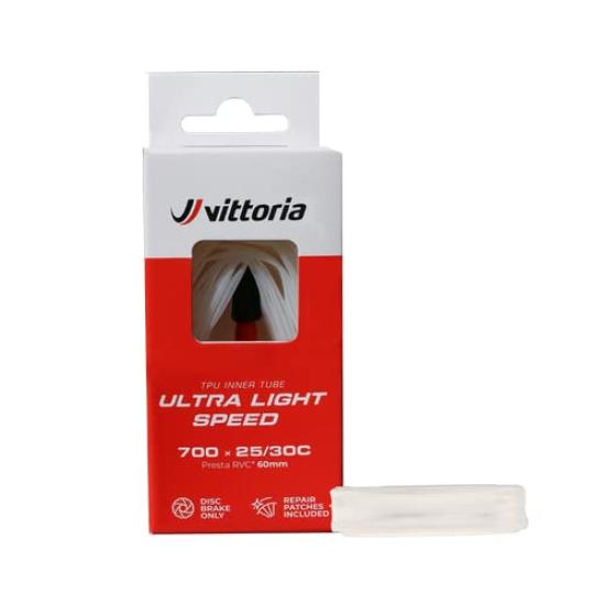 Vittoria Ultralight Speed Inner Tube Brake Presta Valve Length (Disc Only, Valve, 700x25/30c, 60mm)