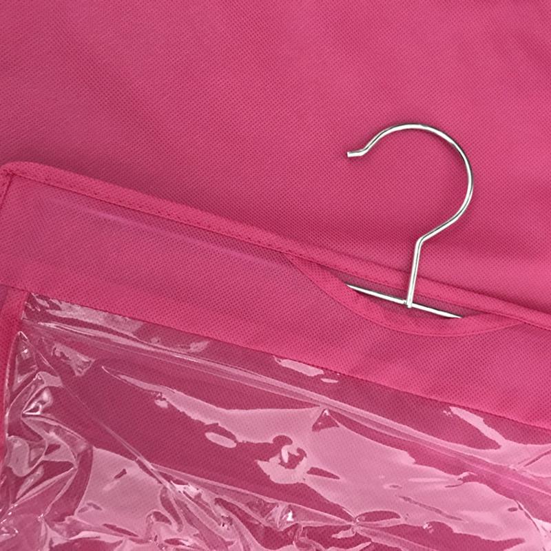 6 Pocket Hanging Handbag Organizer for Wardrobe Storage Bag Door Wall Sundry Shoe Bag with Hanger
