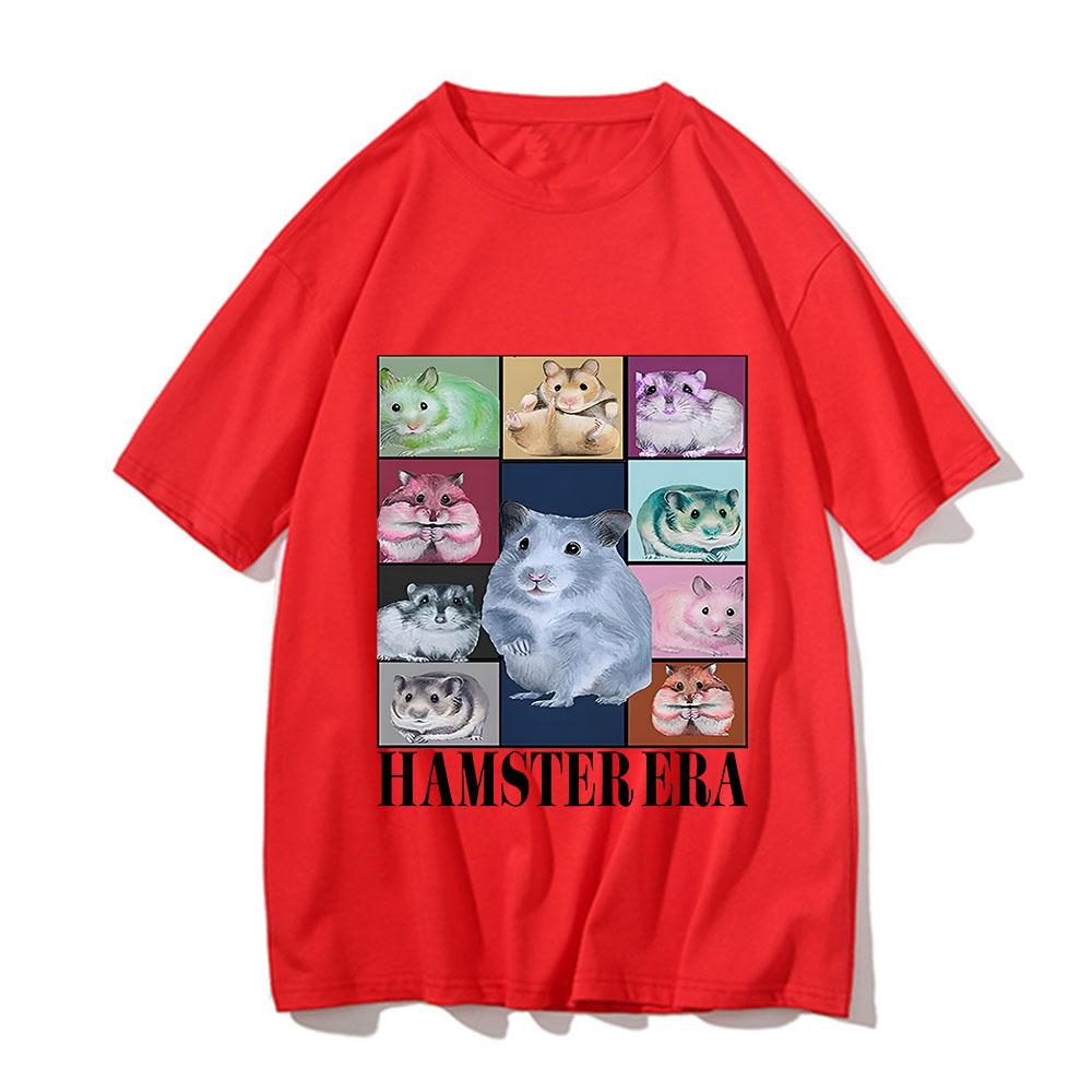 Vtipné tričko Eras Tour s křečkem Retro pánské/dámské tričko Harajuku oblečení Trička Unisex Vintage Kawaii bavlněné topy Grafická trička