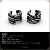[ZIYMU] Feather Ear Cuff, Indian Jewelry, Stainless Steel, Women's & Men's, 2-piece Set, Silver zm-e-001