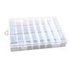 24 Slots Plastic Storage Jewelry Box Compartment Adjustable Container For Bead Earring Box For Jewelry Rectangle Box 13.5x19.5cm