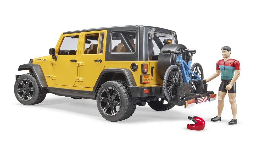 Bruder Jeep Rubicon Horské kolo BR02543 & (s postavou)