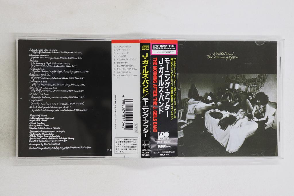CD J. GEILS BAND - The Morning After AMCY145 Atlantic 1990 Japan Obi Rock Used