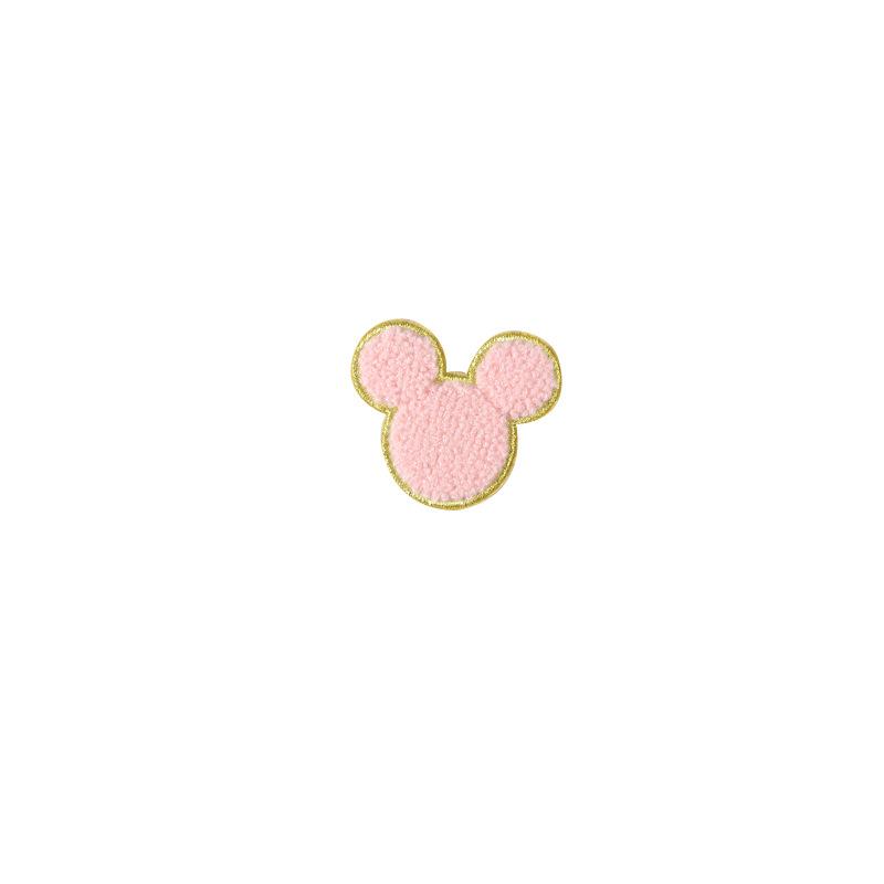 Three Love Plush Embroidery Cloth Sticker Clothes Bag Self-Adhesive Repair Pattern Sticker Down Jacket Pants Hole Patch Sticker