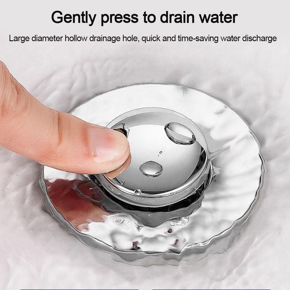 Anti-clog Floor Drain Filter Mesh Hair Trap Washbasin Bounce Core Bathroom Accessory
