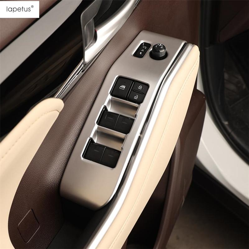 Car Door Armrest Window Glass Lift Switch Panel Control Frame Cover Trim For Toyota Highlander / Kluger  - 2025 Accessories