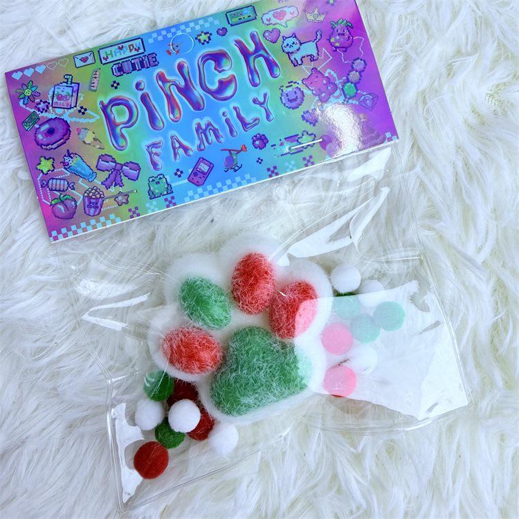 Super Soft Plush Cat Claw Blind Bag: Music Pinch Decompression Toy