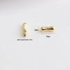 14K Gold Plated Waist Bone Spacer Beads with Pumpkin Pattern for DIY Jewelry and Bracelets.