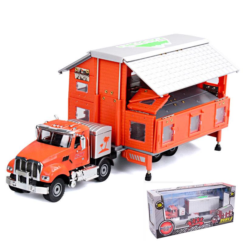 

Recreational Trailer Orange Camper Van Motorhome Model Toy 150 Scale Toys Kids