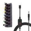 DC5521 Power Adapter 8 Adapters for Security Camera Routers and Laptops 5.5x2.1mm Female to Male Barreled Plug