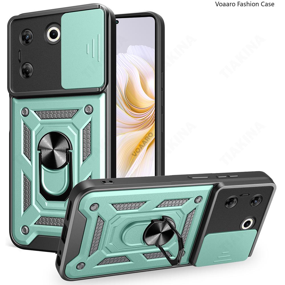 Slide Lens Armor Funda for Tecno Camon 20 Pro 5G Case Magnetic Rotate Ring Stand Holder Cover for Tecno Camon 20 Pro 5G Case